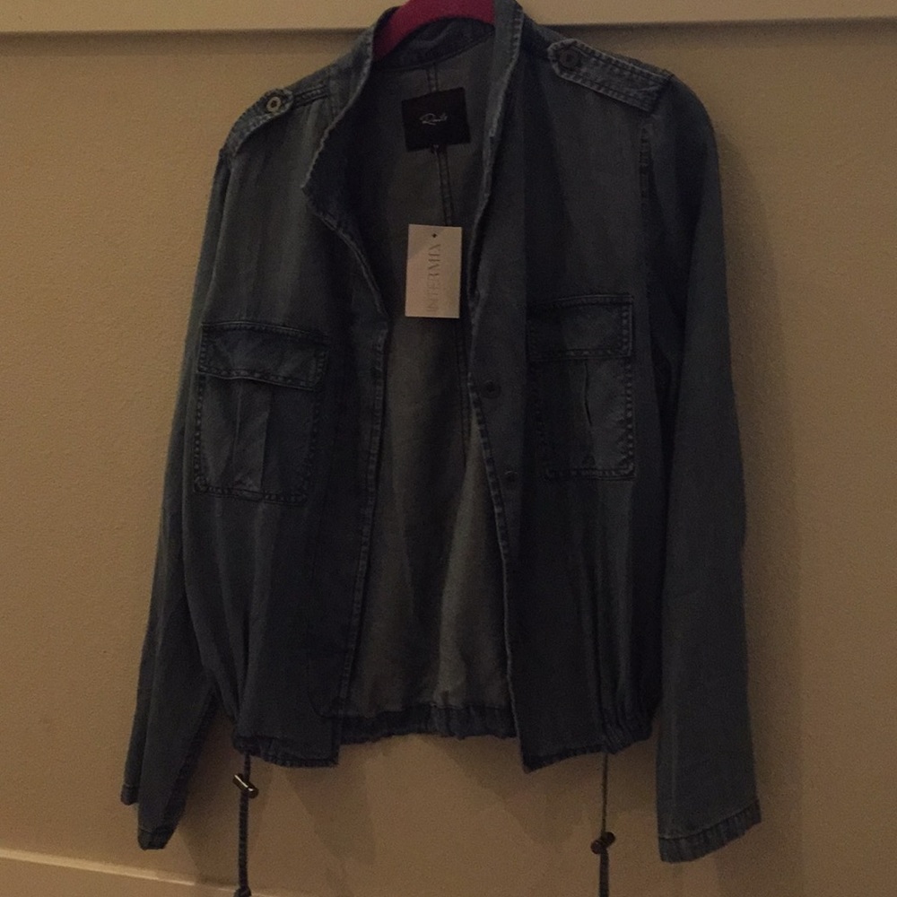 Rails - lightweight denim Anorak style jacket